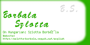 borbala szlotta business card